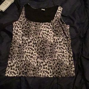 Leopard print top